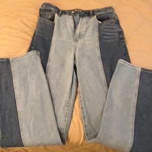 Pacsun 90’s boyfriend jeans- like new - color block - size 28